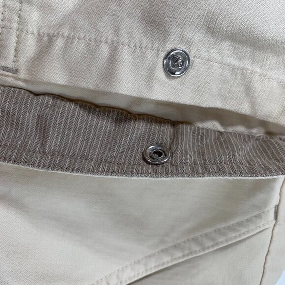 Horny Toad Shorts Womens 8 White Cream Khaki Hiking Walking Cotton Pockets READ - Picture 5 of 10